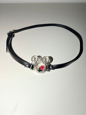 Disney Black Mickey Mouse Choker with Clear & Red Accent